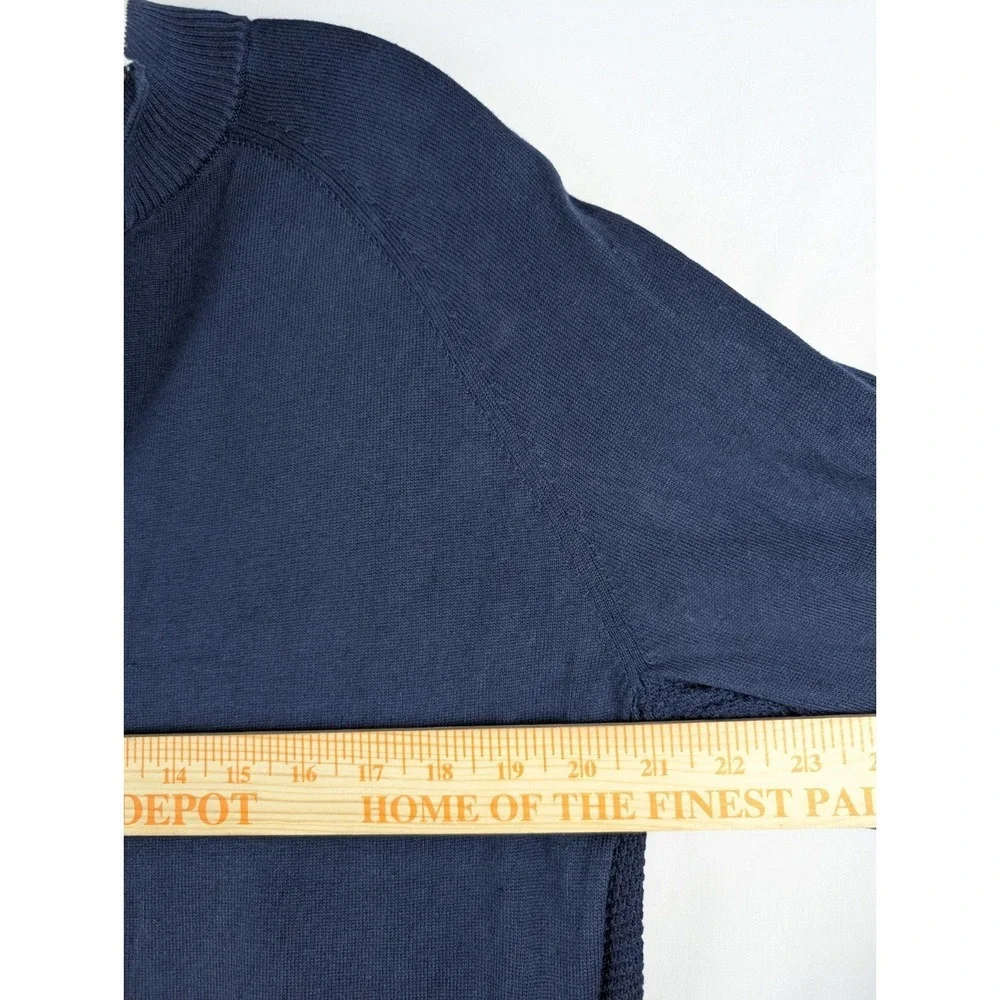 PUMA Arnold Palmer AP Knit 1/4 Zip Large Navy Blue Golf Sweater Pullover